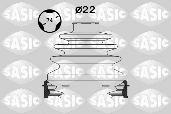 SASIC 1906010 Bellow Kit, drive shaft