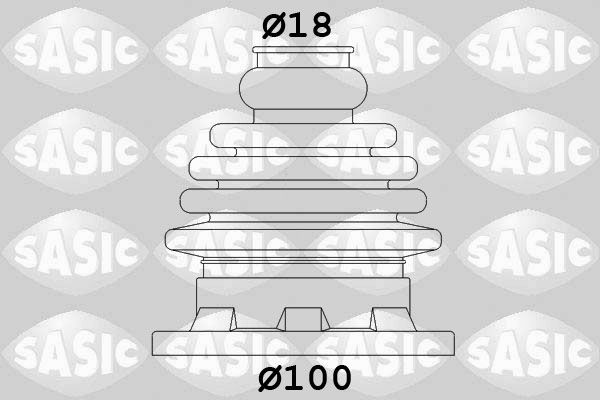 SASIC 1906034 Bellow Kit, drive shaft