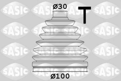 Bellow Kit, drive shaft SASIC 1906055
