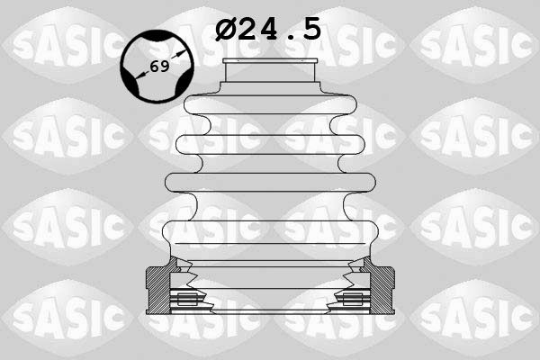 SASIC 1906064 Bellow Kit, drive shaft