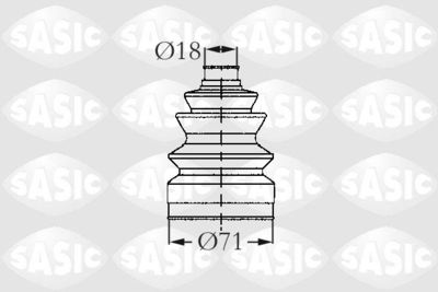 Bellow Kit, drive shaft SASIC 2003418