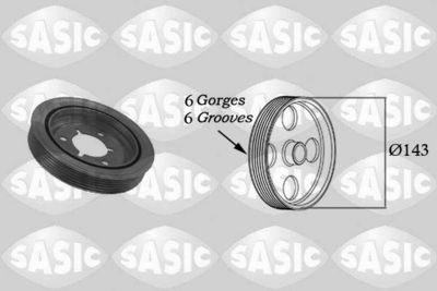 Belt Pulley, crankshaft SASIC 2150001