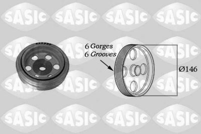 Belt Pulley, crankshaft SASIC 2150016