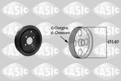 Belt Pulley, crankshaft SASIC 2150018