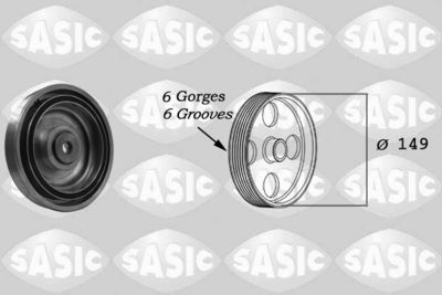 Belt Pulley, crankshaft SASIC 2150019