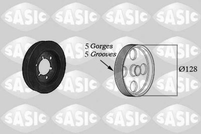 Belt Pulley, crankshaft SASIC 2150025