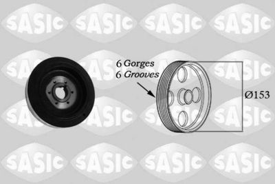 Belt Pulley, crankshaft SASIC 2150026