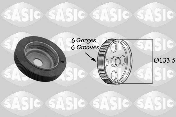 SASIC 2154001 Belt Pulley, crankshaft