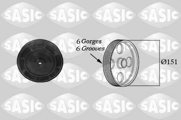 SASIC 2154006 Belt Pulley, crankshaft