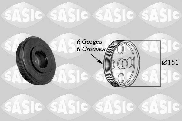 SASIC 2154020 Belt Pulley, crankshaft