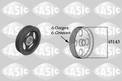 Belt Pulley, crankshaft SASIC 2154023