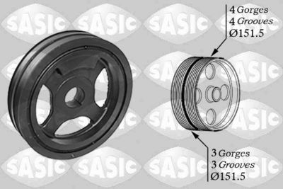 Belt Pulley, crankshaft SASIC 2154027