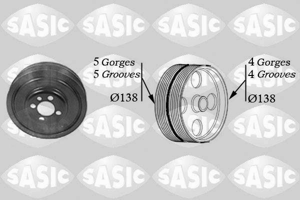 SASIC 2156001 Belt Pulley, crankshaft