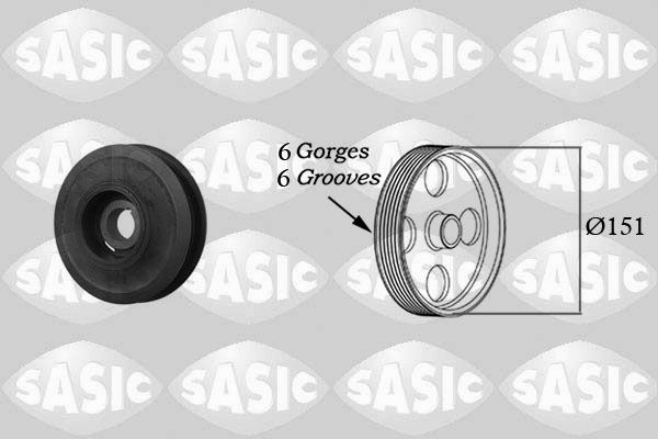 SASIC 2156008 Belt Pulley, crankshaft