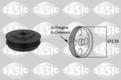 Belt Pulley, crankshaft SASIC 2156011