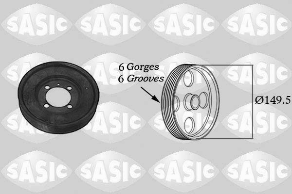 SASIC 2156017 Belt Pulley, crankshaft