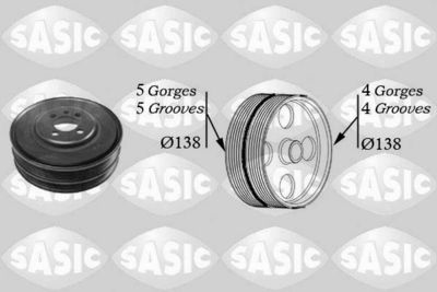 Belt Pulley, crankshaft SASIC 2156027