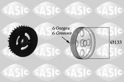 Belt Pulley, crankshaft SASIC 2156040