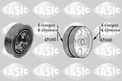 Belt Pulley, crankshaft SASIC 2156043