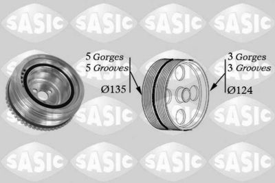 Belt Pulley, crankshaft SASIC 2156045