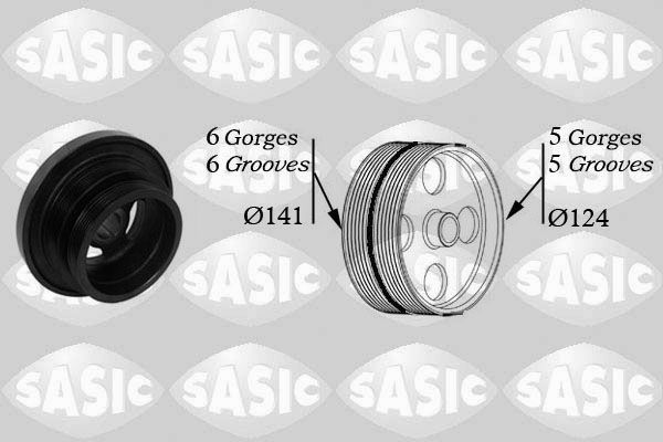 SASIC 2156047 Belt Pulley, crankshaft