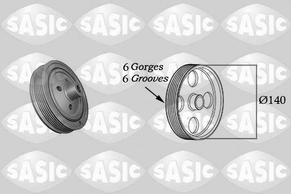 SASIC 2156055 Belt Pulley, crankshaft
