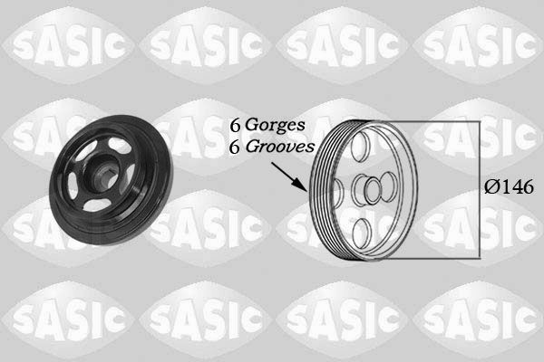 SASIC 2156059 Belt Pulley, crankshaft