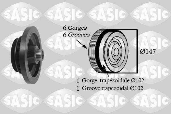 SASIC 2156060 Belt Pulley, crankshaft