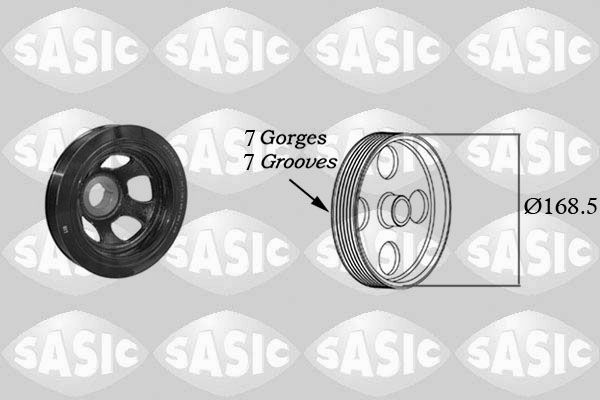 SASIC 2156073 Belt Pulley, crankshaft