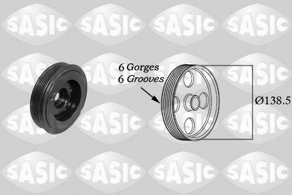 SASIC 2156077 Belt Pulley, crankshaft