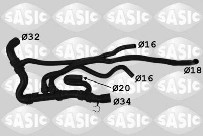 Radiator Hose SASIC 3404201