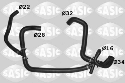 Radiator Hose SASIC 3406509