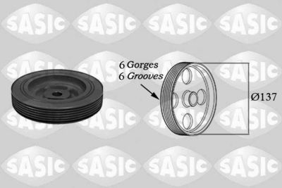Belt Pulley, crankshaft SASIC 4000703