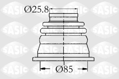Bellow Kit, drive shaft SASIC 4003408