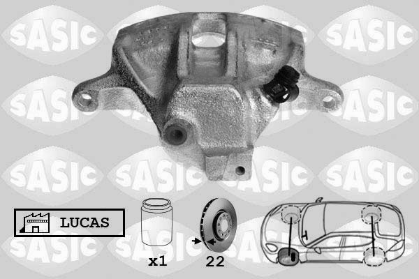 SASIC 6506018 Brake Caliper