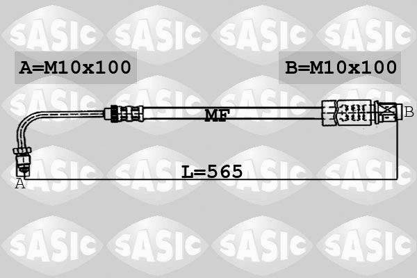 SASIC 6600006 Brake Hose