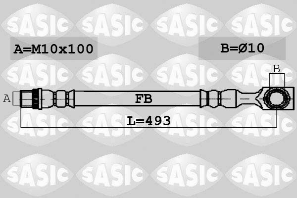 SASIC 6600035 Brake Hose