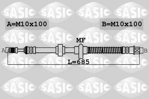 SASIC 6600056 Brake Hose
