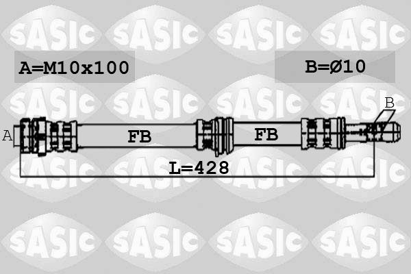 SASIC 6606114 Brake Hose