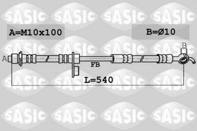 Brake Hose SASIC 6606139