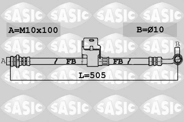 SASIC 6606167 Brake Hose