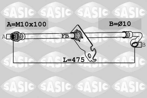 SASIC 6606205 Brake Hose