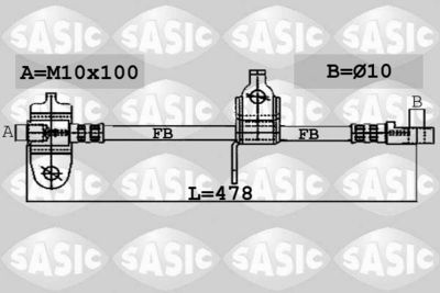 Brake Hose SASIC 6606240