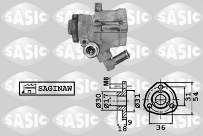 Hydraulic Pump, steering SASIC 7076008