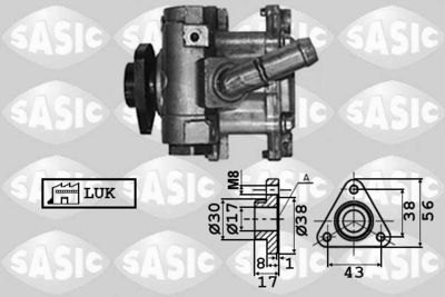 Hydraulic Pump, steering SASIC 7076040