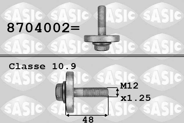 SASIC 8704002 Pulley Bolt