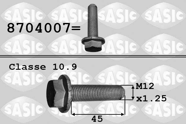 SASIC 8704007 Pulley Bolt