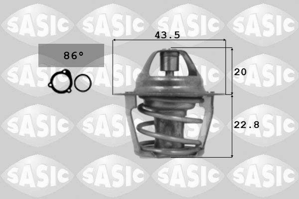 SASIC 9000106 Thermostat, coolant