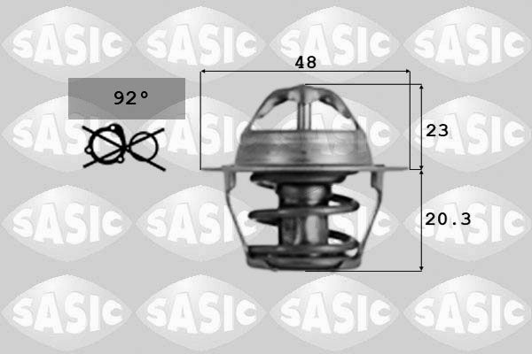 SASIC 9000389 Thermostat, coolant