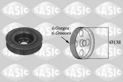 Belt Pulley, crankshaft SASIC 9001800